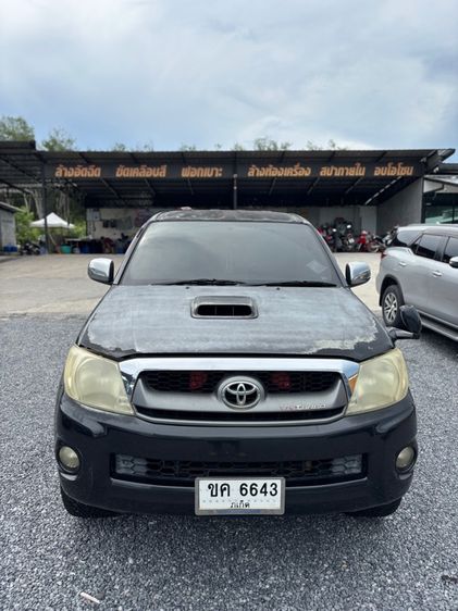 Toyota Hilux Vigo 2009 2.5 Double Cab E Prerunner VN Turbo Pickup ดีเซล เกียร์ธรรมดา ดำ รูปที่ 3