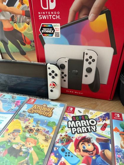 ขาย Nintendo Switch OLED ยกเซต สภาพใหม่กริบ กล่องครบ พร้อมเล่น 🎮 รูปที่ 2
