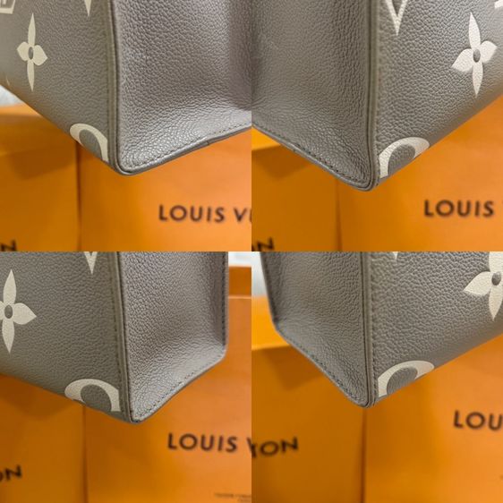 Louis Vuitton OnTheGo PM สี Tourterelle Creme (หนังปั๊มลายทูโทน)  รูปที่ 5