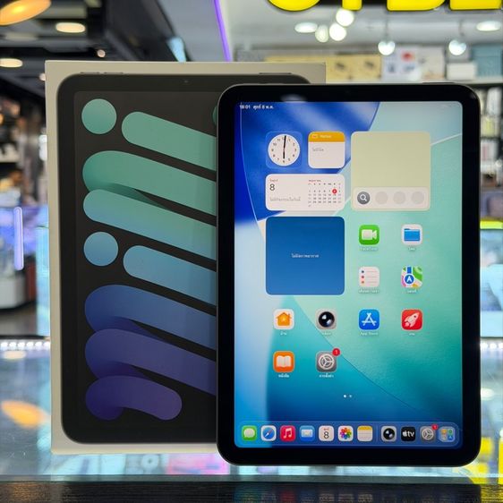 Apple 64 GB iPad mini6 64GB WiFi สีดำ เครื่องศูนย์ โมเดลTH สภาพสวยมากๆ เครื่องใช้งานดีเยี่ยม ครบยกกล่อง🔥🔥