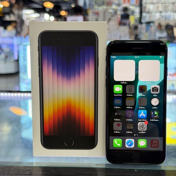 อื่นๆ 64 GB iPhone SE3 2022 64GB สีดำ เครื่องศูนย์ โมเดลTH สภาพสวยมากๆ รองรับ5G สุขภาพแบต92 🔥🔥