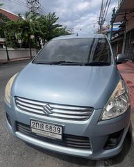 suzuki ertiga 1.4 GX 2014 สีฟ้า ไมล์ต่ำ