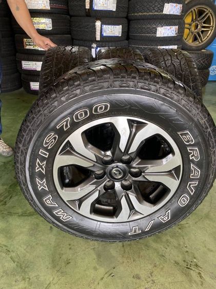 17 นิ้ว mazda bt-50 6 รู 139 พร้อมยาง 265 65 17 maxxis.at ยกชุดสภาพใช้งานได้ปกติ รูปที่ 3