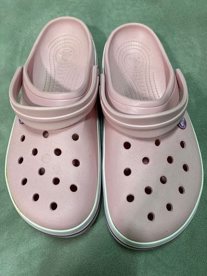 รองเท้าแตะแบบลำลอง ชมพู อื่นๆ รองเท้า crocsแท้💯 ไซด์ M10 W12 ยาว26