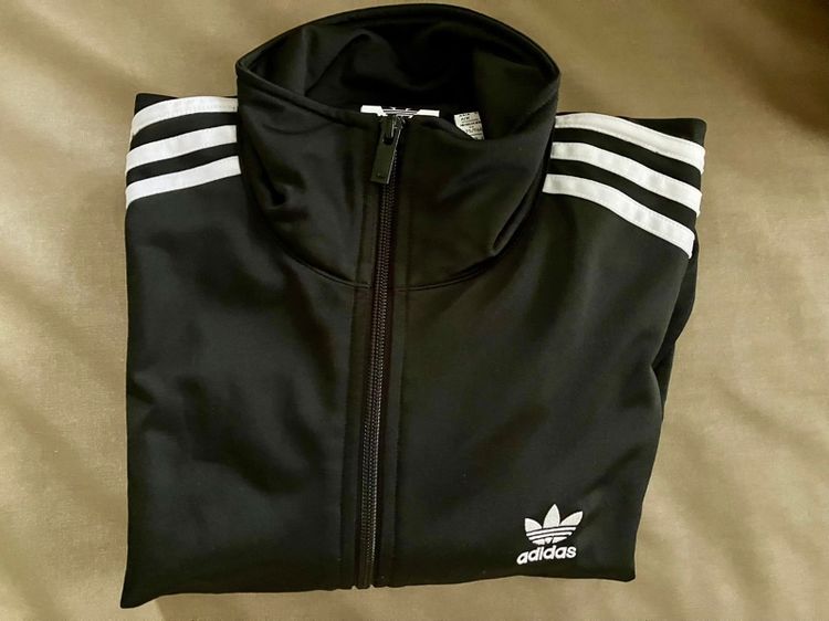 ผู้ชาย เสื้อเจอร์ซีย์ ขายเสื้อแทรค Adidas ADICOLOR CLASSICS FIREBIRD แท้ สีดำ Size M ทรงหลวม สภาพใหม่ป้ายห้อย