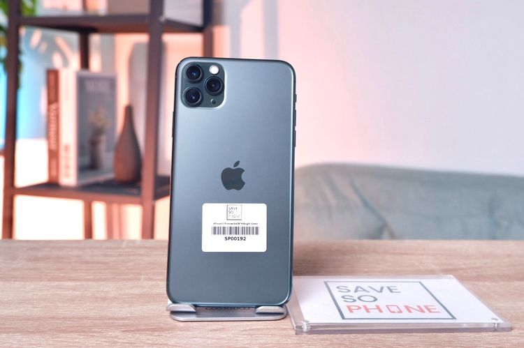 128 GB iPhone 11 Promax 128GB สี Midnight Green เครื่องสวย ราคาเพียง 7,900.- มีประกันร้าน 60วัน
