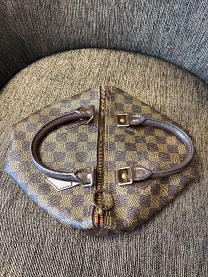 หญิง น้ำตาล หนังแท้ Louis Vuitton LV speedy 25 damier ebene