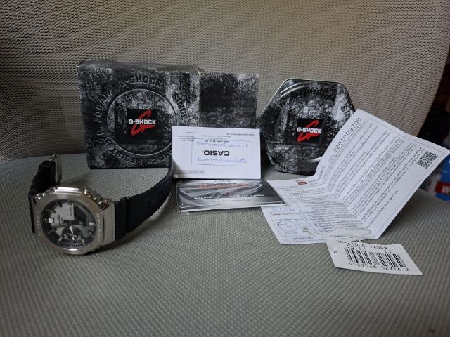 นาฬิกา G shock G2100 ลี เงินหรูหราหมาเห่า ยกกล่อง ศูนย์ ไทย แท้ 100เปอร์