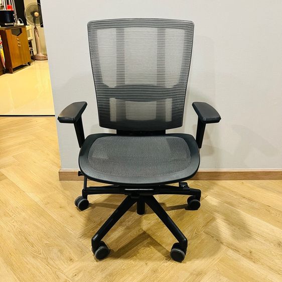 ดำ เก้าอี้สำนักงาน โพลีเอสเตอร์/โพลีเอสเตอร์เบลนด์ เก้าอี้ DUOFLEX BR-250M Ergonomic Chair