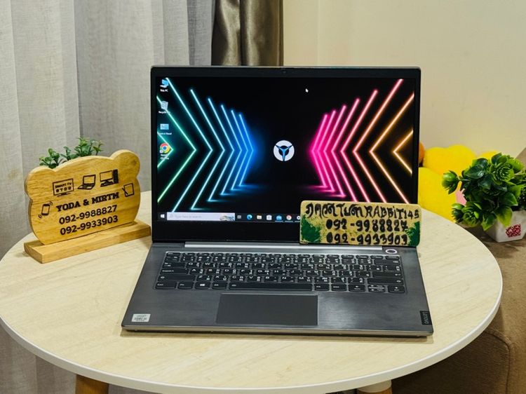 Lenovo ThinkBooK Core i5 Gen10 ,Ram 8G , M.2 Pcle 256G จอ14.0" Full HD คีย์บอร์ดไฟ เล่นเกม ทำงานเขียนแบบ ตัดต่อวีดีโอ