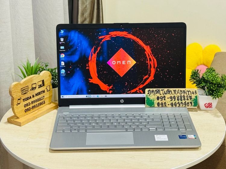 HP Pavillion Core i7 Gen11 ,Ram 8G , M.2 Pcle 512G จอ15.6" Full HD  เล่นเกม ทำงานเขียนแบบ จูนรถรี Maps  เขียนโค้ด นักเรียน นักศึกษา