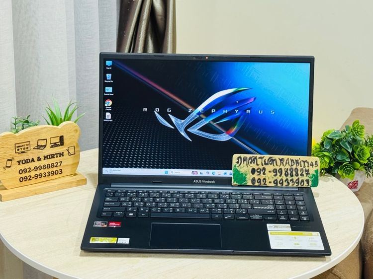 Asus VivoBook Ryzen7 Series5  Radeon Graphic ,Ram 16G , M.2 Pcle 512G จอ15.6" Full HD  ประกันศูนย์ 2027 