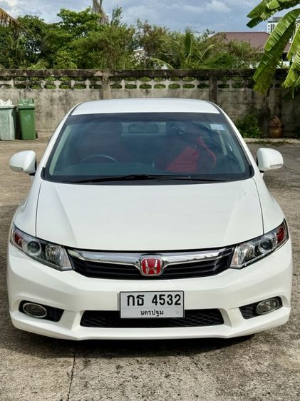 Honda Civic 2012 1.8 S i-VTEC Sedan เบนซิน ไม่ติดแก๊ส เกียร์อัตโนมัติ ขาว รูปที่ 4