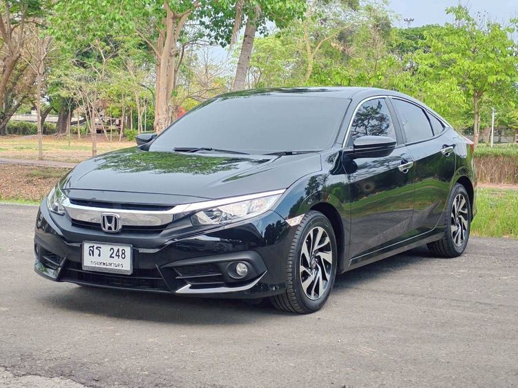 Honda Civic 2017 1.8 EL i-VTEC Sedan เบนซิน ไม่ติดแก๊ส เกียร์อัตโนมัติ ดำ รูปที่ 3