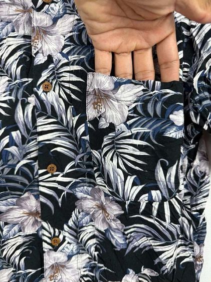 เสื้อเชิ้ตฮาวาย Rounhatt Hawaii shirt (Rayon) Size L รูปที่ 6