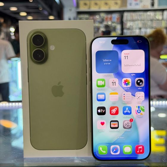 256 GB iPhone17 256GB สีเขียว เครื่องศูนย์ สภาพสวยมากๆ ประกันศูนย์ยาวๆ ครบยกกล่อง🔥🔥