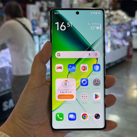 256 GB Infinix NOTE40 Pro Plus 5G สีเขียว(VINTAGE GREEN) เครื่องศูนย์ สภาพสวยมาก จอ6.78นิ้ว แรม12รอม256 Dimensity7020 กล้อง108ล้าน(3ตัว)🔥🔥