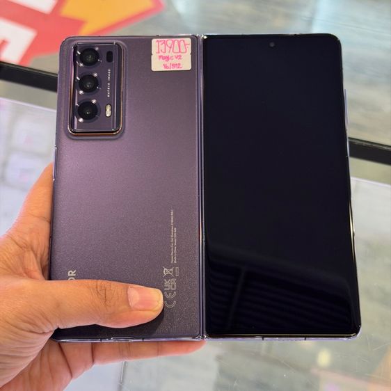 HONOR Magic V2 สีม่วง เครื่องศูนย์ สภาพสวยมาก มือถือจอพับสุดบาง จอ7.92นิ้ว แรม16รอม512 Snap8 Gen2 กล้อง50ล้าน(3ตัว)🔥🔥 รูปที่ 2