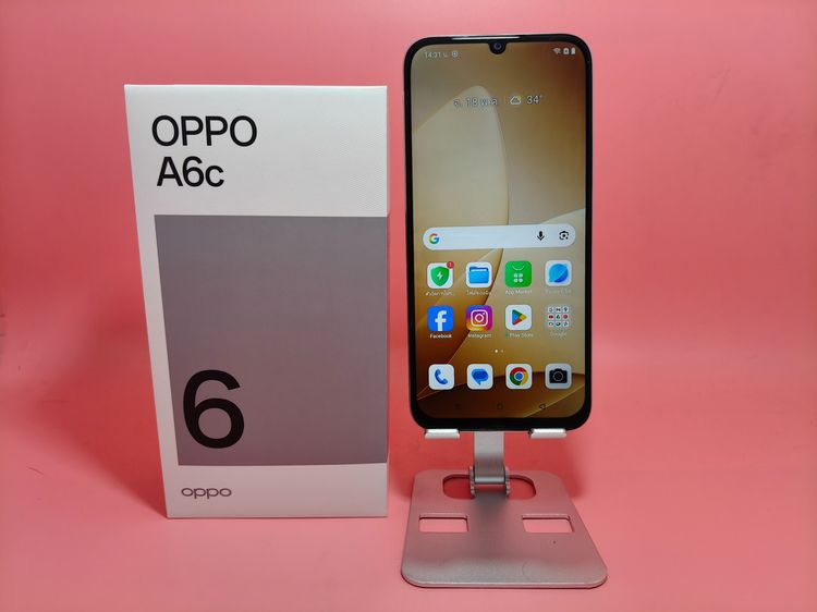 ขาย OPPO A6c 4-128GB สีขาว มือ2