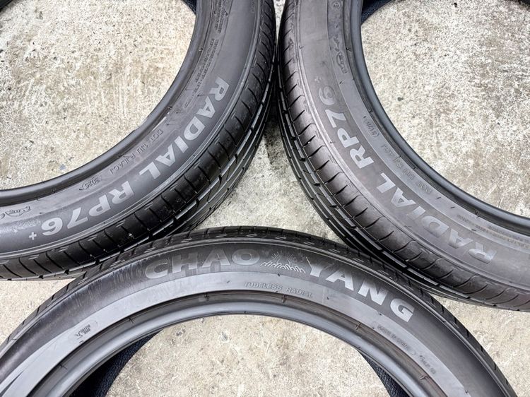 ยางน้องป้ายแดงขอบ 21” ยี่ห้อ CHAO YANG ขนาด 265-45R21 ปี 25 ดอกยางสวย มีแทงไหม 2 เส้น ไม่บด ไม่บวม รับประกัน