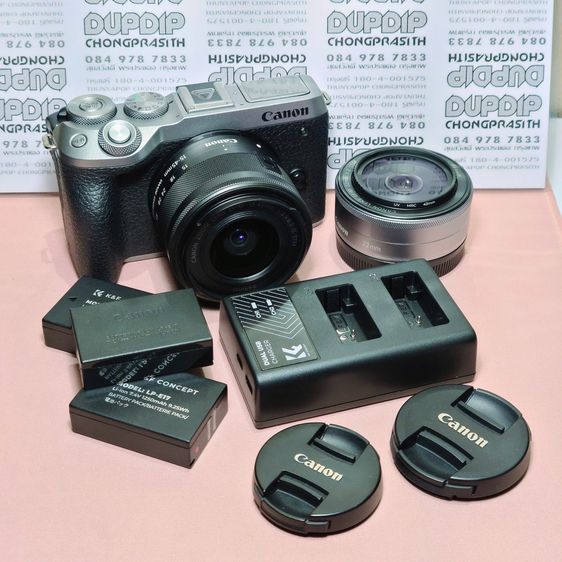 กล้องมิลเลอร์เลส Canon EOS M6ii  Lens 15-45 + 22f2