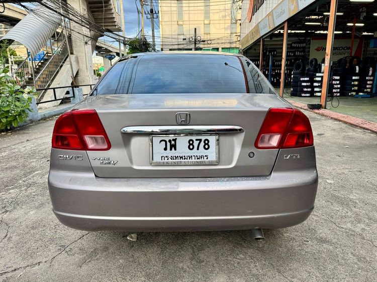 Honda Civic 2003 1.7 VTi Sedan เบนซิน ไม่ติดแก๊ส เกียร์อัตโนมัติ น้ำตาล รูปที่ 4