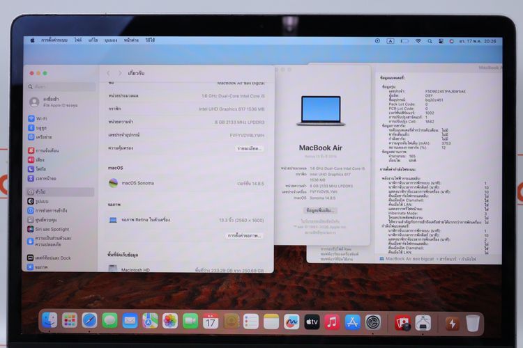 MacBook Air Core i5 2019 13" 8.256GB รูปที่ 3