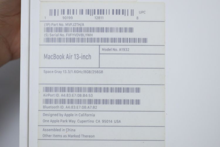 MacBook Air Core i5 2019 13" 8.256GB รูปที่ 17