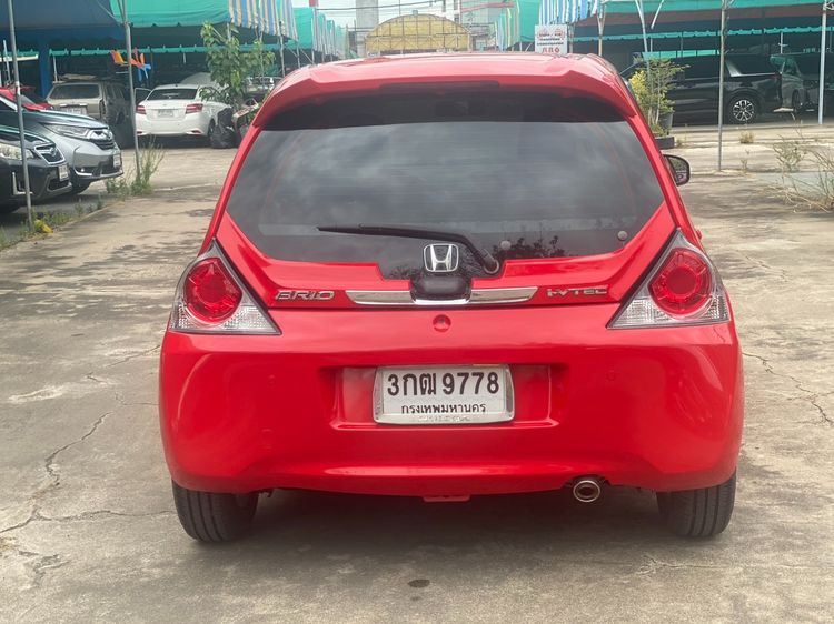 Honda Brio 2014 1.2 V Sedan เบนซิน ไม่ติดแก๊ส เกียร์อัตโนมัติ แดง รูปที่ 4