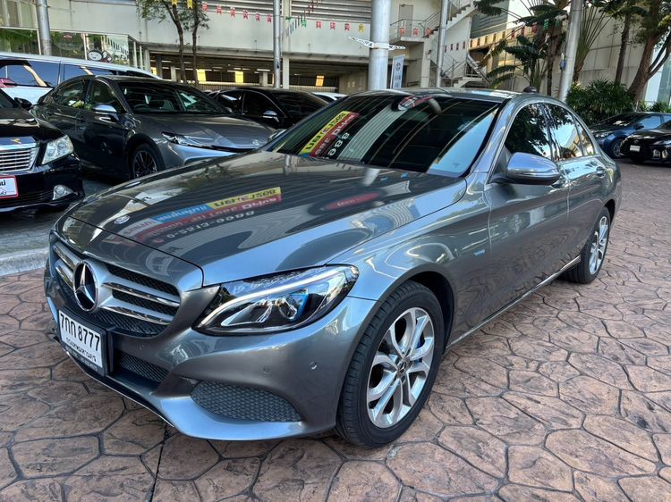 Mercedes-Benz C-Class 2017 C350 Sedan ไฮบริด ไม่ติดแก๊ส เกียร์อัตโนมัติ เทา รูปที่ 2