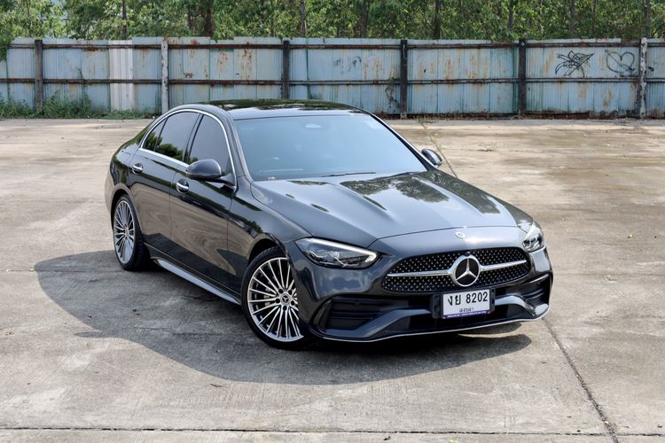 Mercedes-Benz C-Class 2022 C220 Sedan ดีเซล ไม่ติดแก๊ส เกียร์อัตโนมัติ เทา รูปที่ 3