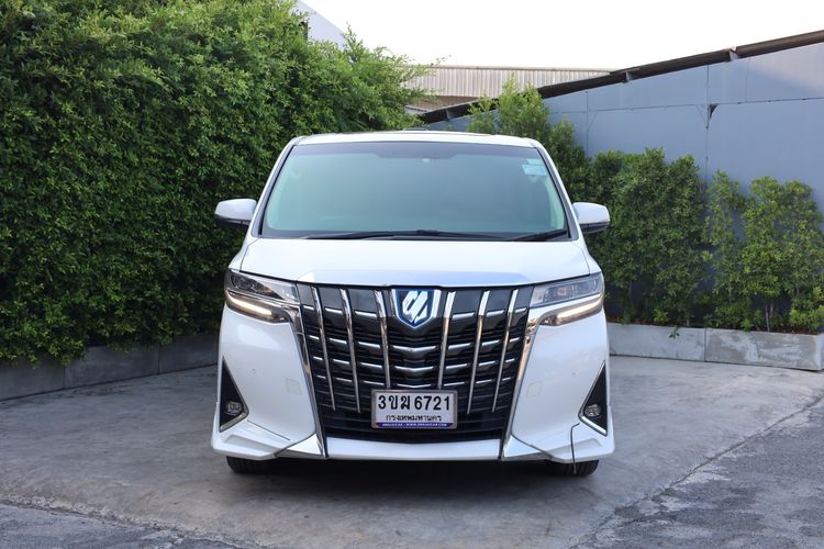 Toyota Alphard 2018 2.5 Hybrid Van เบนซิน ไม่ติดแก๊ส เกียร์อัตโนมัติ ขาว รูปที่ 3