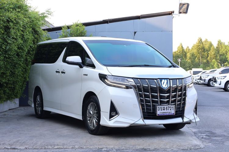 Toyota Alphard 2018 2.5 Hybrid Van เบนซิน ไม่ติดแก๊ส เกียร์อัตโนมัติ ขาว รูปที่ 4