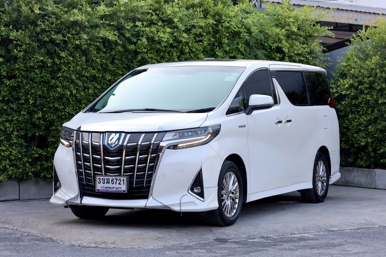 รถ Toyota Alphard 2.5 Hybrid สี ขาว