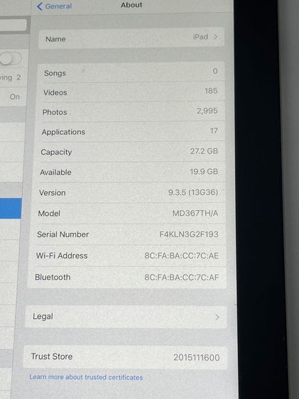 IPAD 3 32 GB ดูหนัง ฟังเพลง เล่นเกมส์ แบตนาน ใช้งานได้ดี ราคาถูกใจ รูปที่ 4