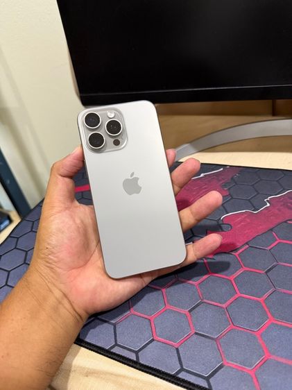 256 GB iPhone 15 Pro Max 256GB Natural Titanium เดิมๆ เครื่องศูนย์แท้ จอแท้ลื่น รับเทิร์นทุกรุ่นสอบถามได้ครับ