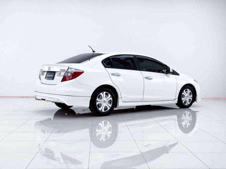 Honda Civic 2013 1.5 Hybrid Sedan ไฮบริด ไม่ติดแก๊ส เกียร์อัตโนมัติ ขาว รูปที่ 4