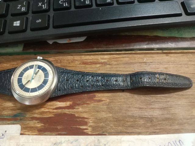 Vintage Omega Geneve Dynamic Day-Date Automatic Swiss Made 1970่s ทรงจานบินใข่ขวาง เดินปรกติ ขนาด 41-42มม.รวมมะยม.พร้อมสายหนังหัวบั้คเคิลแท้ รูปที่ 11