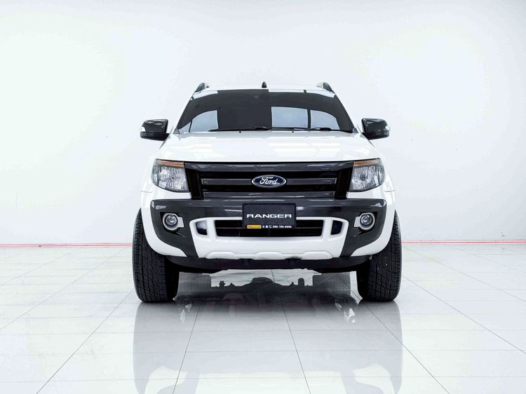 Ford Ranger 2013 2.5 Hi-Rider Wildtrak LTD Pickup ดีเซล ไม่ติดแก๊ส เกียร์อัตโนมัติ ขาว รูปที่ 3