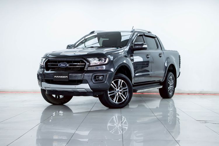 Ford Ranger 2020 2.0 Bi-Turbo Hi-Rider Wildtrak Pickup ดีเซล ไม่ติดแก๊ส เกียร์อัตโนมัติ เทา