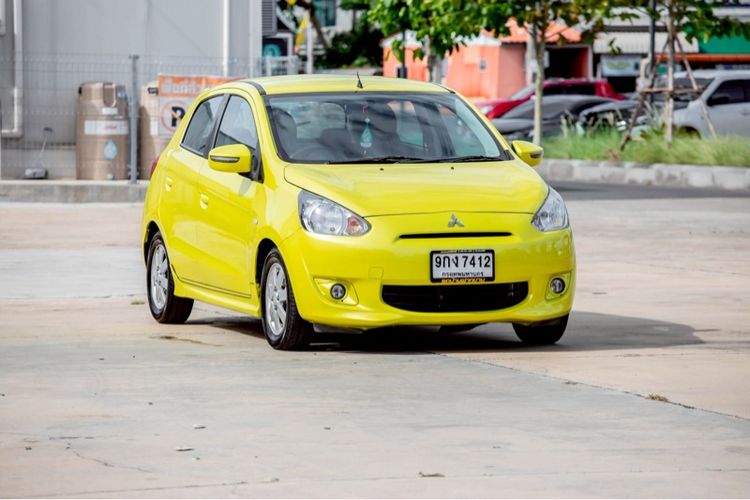 Mitsubishi Mirage 2013 1.2 GLS Sedan เบนซิน ไม่ติดแก๊ส เกียร์อัตโนมัติ เหลือง รูปที่ 2