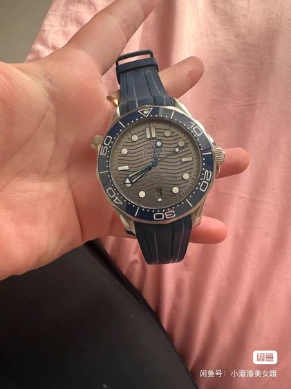 นาฬิกา Omega Seamaster 300M รุ่นใหม่ สีเทา-น้ำเงิน สายยาง รูปที่ 5