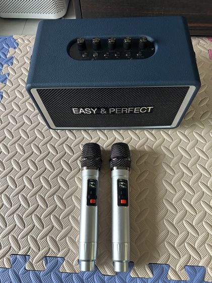 สภาพนางฟ้า ขายลำโพงคาราโอเกะ EASY and  PERFECT EP-HURRICANE 80W ไมค์คู่ ครบกล่อง เหมือนใหม่