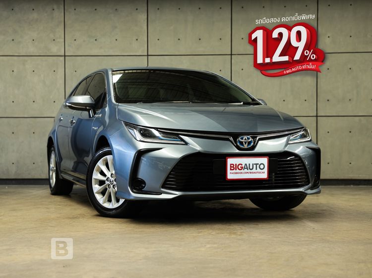 Toyota Altis 2021 1.8 Hybrid Mid Sedan ไฮบริด ไม่ติดแก๊ส เกียร์อัตโนมัติ เทา
