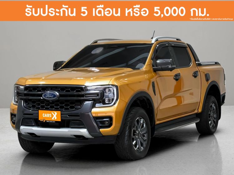Ford Ranger 2022 2.2 Wildtrak 4WD Pickup ดีเซล ไม่ติดแก๊ส เกียร์อัตโนมัติ เหลือง
