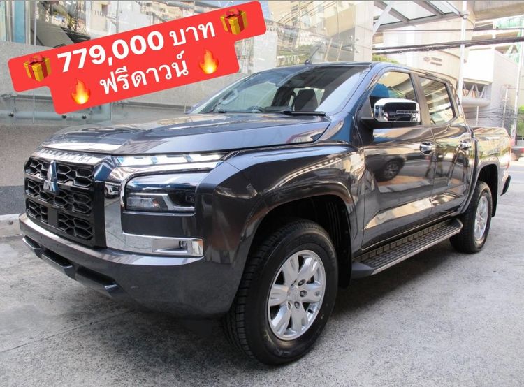 Mitsubishi Triton 2025 All New Double Cab 2.4 4WD Prime Pickup ดีเซล ไม่ติดแก๊ส เกียร์ธรรมดา ดำ