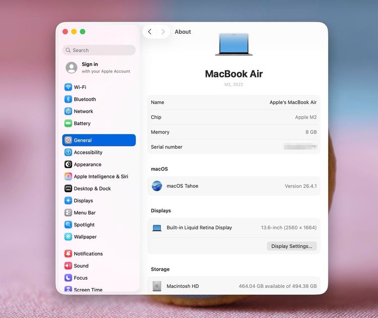 MacBook Air 13.6-inch M2 2022 Ram8GB SSD512GB SpaceGray รูปที่ 13