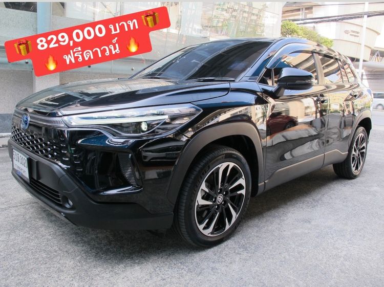 รถ Toyota Corolla Cross 1.8 Hybrid Premium สี ดำ