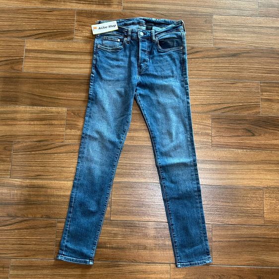 👖★ กางเกงยีนส์ H and M SKINNY  DENIM ★ ของแท้  สีเฟดน้ำเงินกลาง ผ้ายืด ใส่เข้ารูป