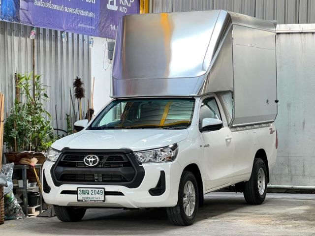 Toyota Hilux Revo 2021 2.4 Entry Pickup ดีเซล ไม่ติดแก๊ส เกียร์ธรรมดา ขาว รูปที่ 3